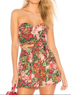 REVOLVEx MAJORELLE Myra Top and Hunter Short in Jungle Multi Set